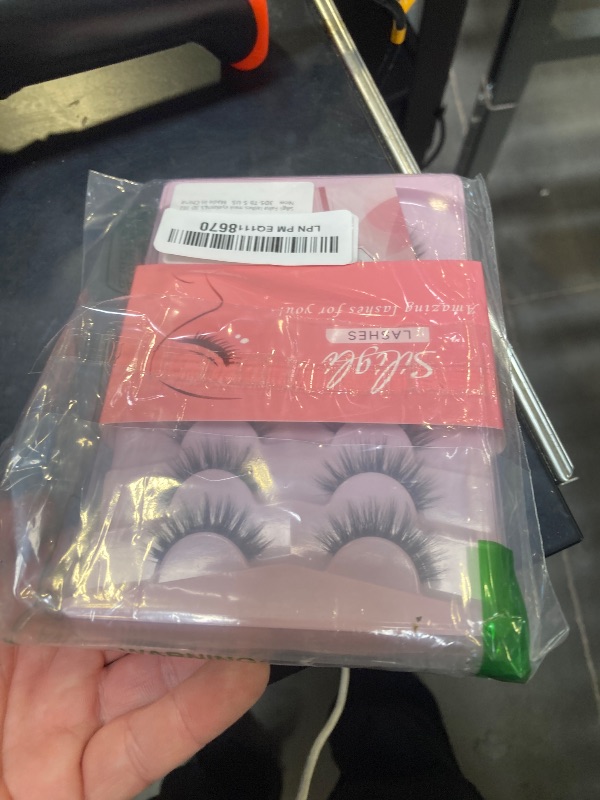 Photo 1 of False Lashes Wispy Eyelashes Natural Look 15MM Fake Eyelashes 0.1MM Thin Band Strip Lashes Lightweight False Eyelash 3D Volume Fluffy Eye Lash C Curl Soft Siligli 7 Pair