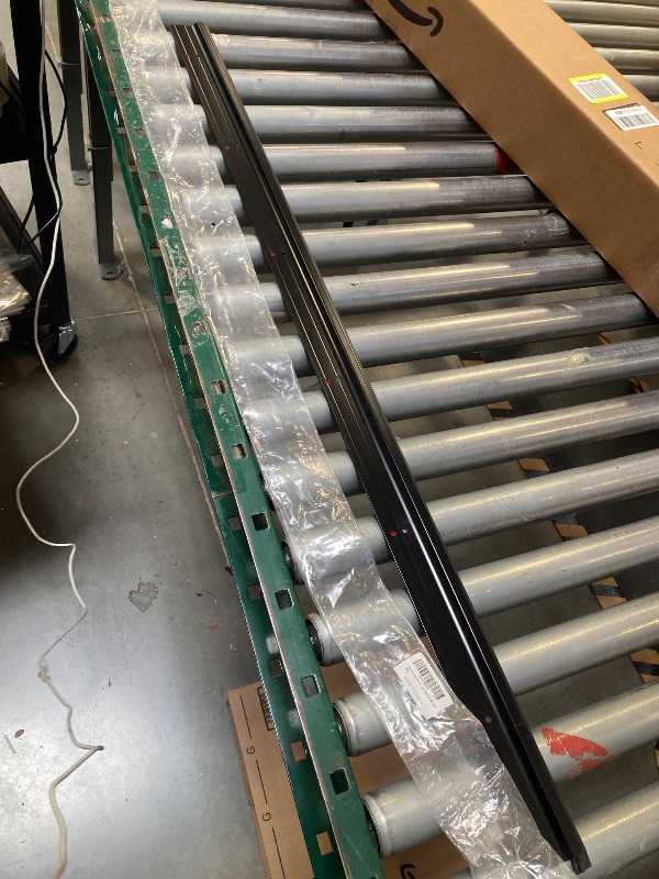 Photo 1 of 42 inch Door Draft Stopper Bottom Mice Seal Strip Metal Blocker, Aluminium Mouse Sweep 2" Height, Black