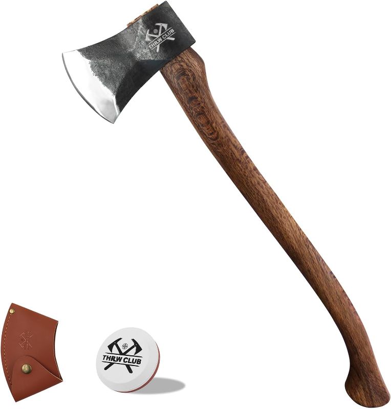 Photo 1 of 27.5 Inch Professional Wood Splitting Axe, Wood Chopping Axe with Leather Sheath, Tree Felling Ax, Sporting, Racing Ax for Timbersports - Head 3.9lbs