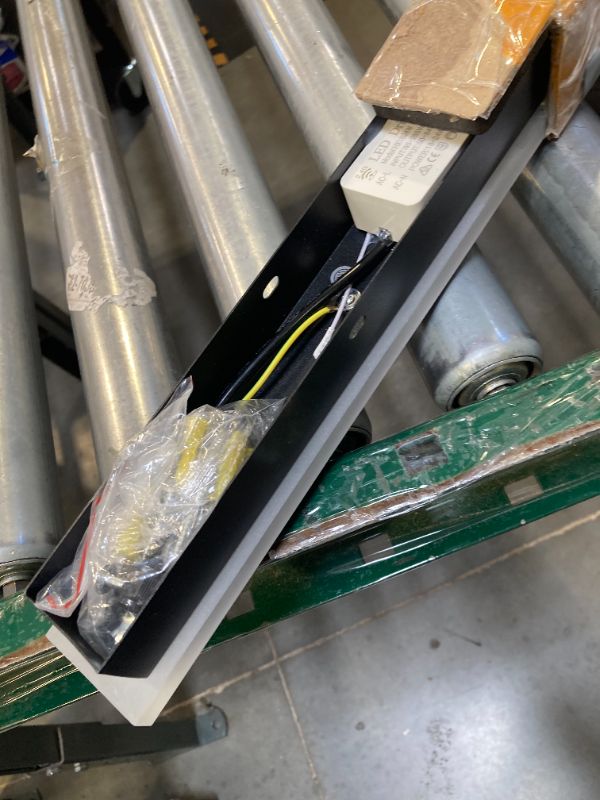 Photo 1 of 24Inch Outdoor Wall Lights for House, LED Modern Outside Wall Sconce for Garage, Dimmable Black Linear Wall Light Wall Mount Lighting Fixture for Porch Doorway Garden