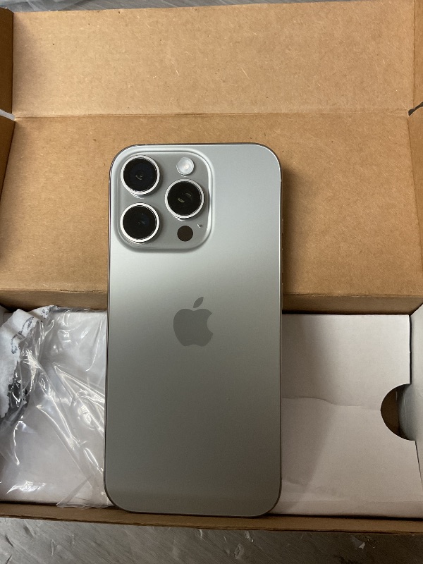 Photo 1 of Apple iPhone 16 Pro, US Version, 128GB, Natural Titanium - Unlocked (Renewed)
