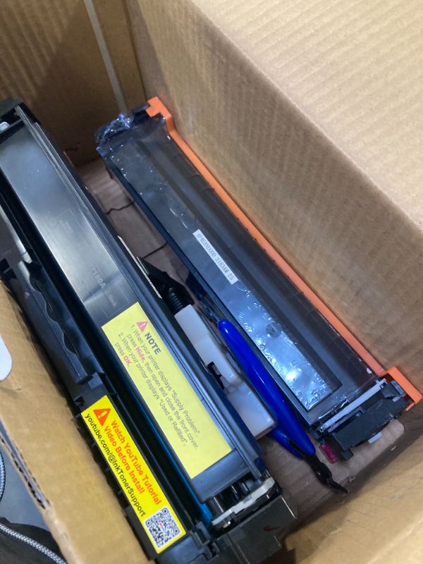 Photo 1 of 218A Toner Cartridges 4 Pack - MFP 3301fdw 218A Toner Replacement for HP 218A HP 218X Work for Color Laser Pro 3301fdw 3301cdw 3201dw 3301sdw Printer Ink W2180A , No CHIP, Black Cyan Yellow Magenta