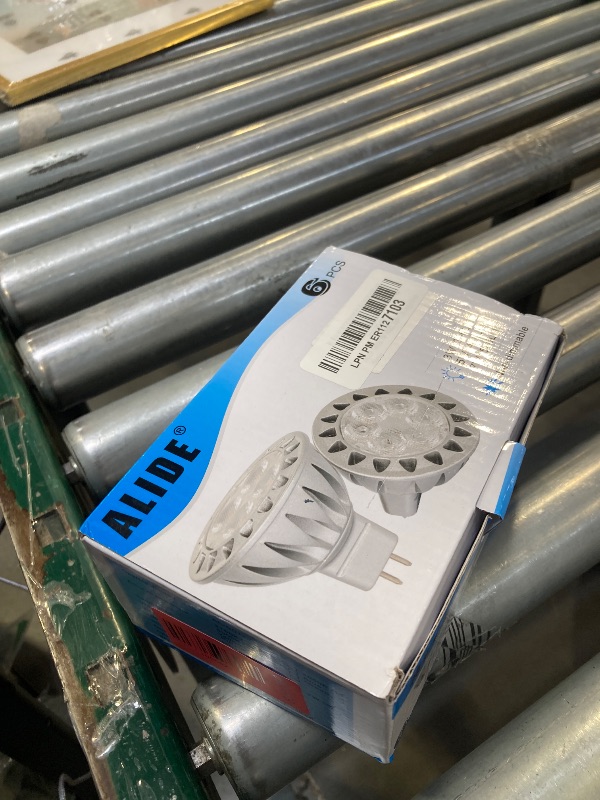 Photo 1 of ALIDE MR16 7W 4000K Natural White Led Bulbs,50W 75W Halogen Equivalent,12V Low Voltage MR16 GU5.3 Bulb Spotlight for Outdoor Landscape Flood Track Lighting 560lm,38 Deg,6 Pack Not Dimmable