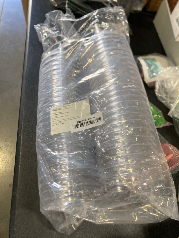 Photo 1 of Prestee 50 Clear Plastic Margarita Glasses, 12oz - Heavy Duty Margarita Glasses Disposable for Cinco de Mayo Party Decorations, Taco Party, Plastic Cocktail Cups