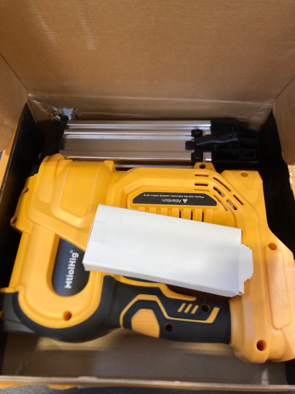Photo 1 of Cordless 2" Brad Nailer for Dewalt 20V Battery (No Battery), 2-in-1 Electric Nail Gun/Staple Gun, 18 Gauge Nail Gun Battery Powered with 1000 Nails for Wood Carpentry, Adjustable Depth, 2 Modes