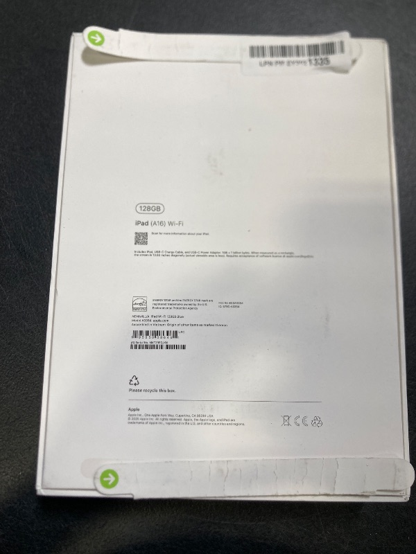 Photo 1 of Apple iPad 11-inch: A16 chip, 11-inch Model, Liquid Retina Display, 128GB, Wi-Fi 6, 12MP Front/12MP Back Camera, Touch ID, All-Day Battery Life — Blue