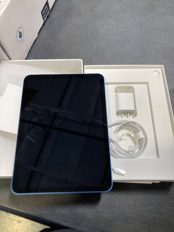 Photo 1 of Apple iPad 11-inch: A16 chip, 11-inch Model, Liquid Retina Display, 128GB, Wi-Fi 6, 12MP Front/12MP Back Camera, Touch ID, All-Day Battery Life — Blue