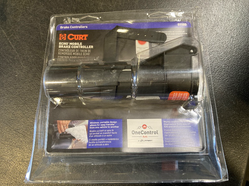 Photo 1 of CURT 51180 Echo Mobile Electric Trailer Brake Controller with Bluetooth® Enabled Smartphone Connection, Proportional