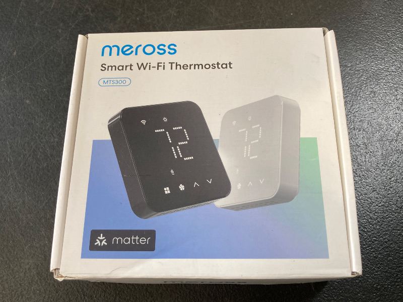 Photo 1 of meross Smart Thermostat for Home, WiFi Thermostat Works with Matter, Alexa, Apple Home, Google Assistant, App & Voice Control, 7x24h Scheduling, Energy Saving, C-Wire Required
