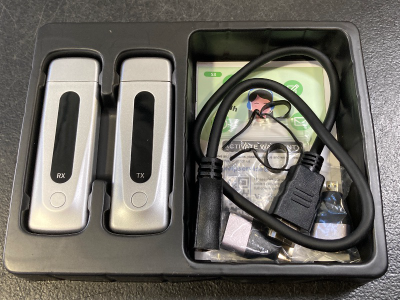 Photo 1 of 2025 Upgraded Wireless HDMI Transmitter and Receiver 328FT/100M, LED Display, 4K Decode 1080P@60Hz Ultra HD Video Output, Plug&Play 5G+2.4G for Video and Audio to Monitor from PC/Projector/TV Box
