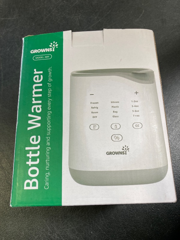 Photo 1 of GROWNSY Bottle Warmer, 2025 Fast Baby Bottle Warmer for Breastmilk & Formula, Smart Temperature Control, with Timer, Thaw, Food Heater, Night Light, Calentador De Biberones for All Bottles