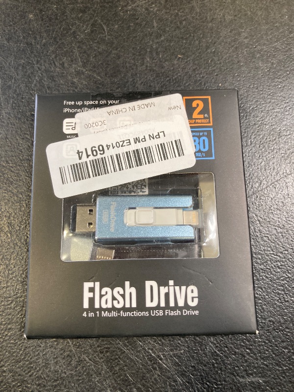 Photo 1 of USB Flash Drive 512GB, Photo Stick Memory External Data Storage Thumb Drive Compatible for Phone, Pad, Android, PC and More Devices (Blue)