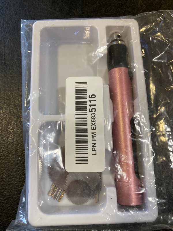 Photo 1 of 3-Speed Cordless Mini Drill Pen With 8 Small Drill Bits,Rechargeable Electric Hand Drill Pin Vise,Resin Drill Set For Jewelry Making,Resin,Plastic,Wood,Keychains DIY (PINK)