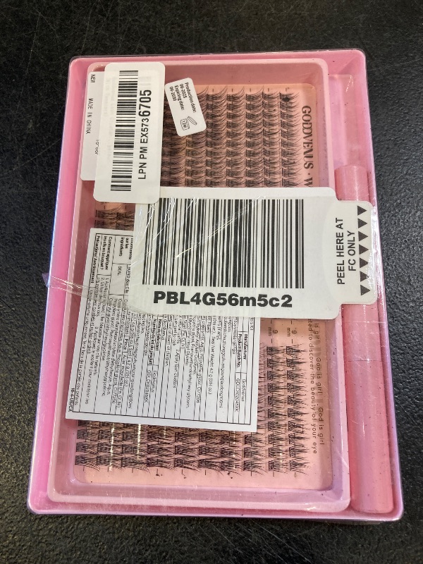 Photo 1 of Goddvenus Lash Clusters Kit 9-14mm Wispy Eyelash Clusters Lashes Natural DIY Lash Extension Kit Short Cluster Eyelash Extensions Kit 300pcs C Curl Individual Lashes Cluster Eyelash (With Tweezers)