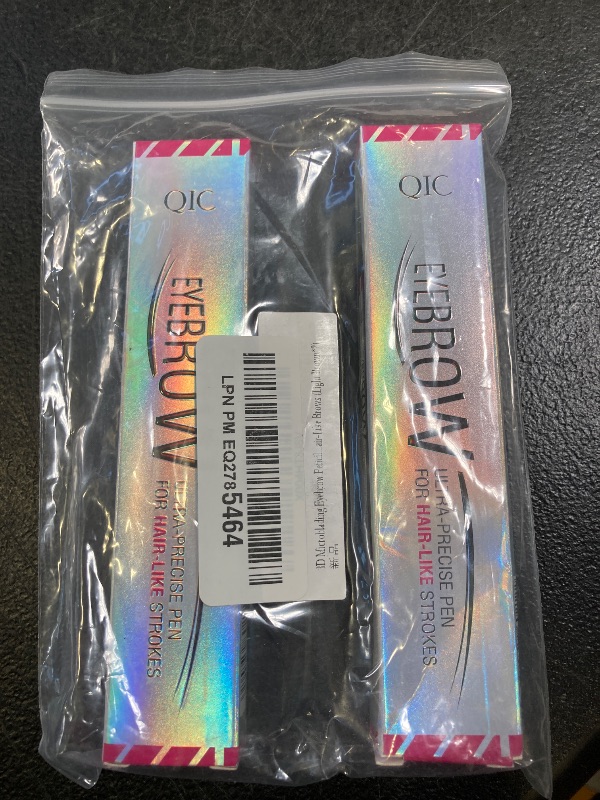 Photo 1 of 2 Pack Eyebrow Pen, Brow Pencil 2-in-1 Dual-Ended Microblading Eyebrow Pencil with 2-Fork-Tip and Precise Brush-Tip, Waterproof Long Lasting Eyebrow Pen for Natural Hair-Like Brows(Light Brown*2)