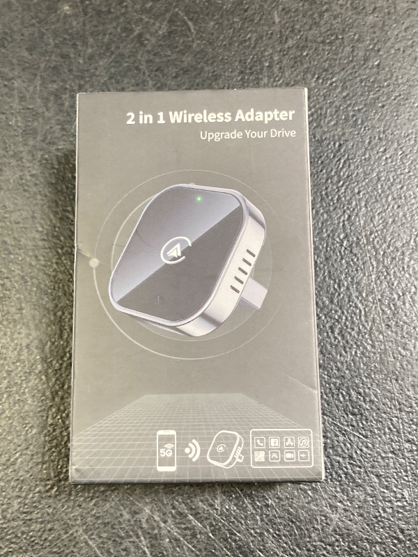 Photo 1 of Teeran 2 in 1 Wireless CarPlay and Android Auto Adapter, Easy Setup Plug and Play, Fast Seamless Use Supports 1000+ Car's with Built-in Wired Car Play/Android Auto, Compact Sleek Design Car Adapter