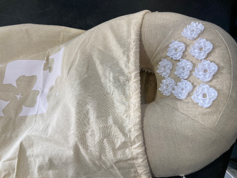 Photo 1 of Kanjo Memory Foam Acupressure Neck Pillow - High Density Memory Foam Core - Travel Accessory Pillow - Relieves Neck Pain and Back Pain - Includes Carry Bag