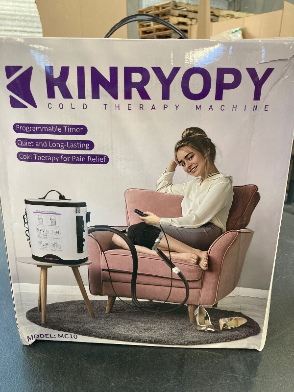 Photo 1 of Cold Therapy Machine with Programmable Timer, Portable Ice Machine for Knee After Surgery, Knee Replacement Recovery System, Cryotherapy Pain Relief w/Compression Pad