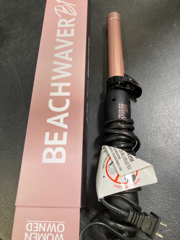 Photo 1 of The Beachwaver Co. B1 Rotating Curling Iron - Automatic 1" Ceramic Curling Iron - Easy-to-Use Spinning Wand for Long-Lasting Waves, Auto-Shut Off, Travel-Friendly, Dual Voltage (BW160), Midnight Rose