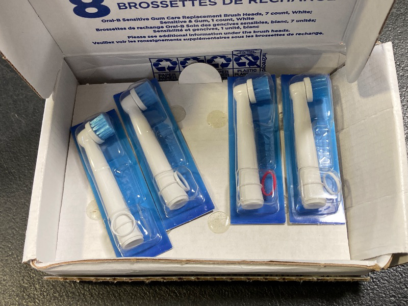 Photo 1 of Oral-B Sensitive Gum Care Electric Toothbrush Replacement Brush Heads, 8 Count