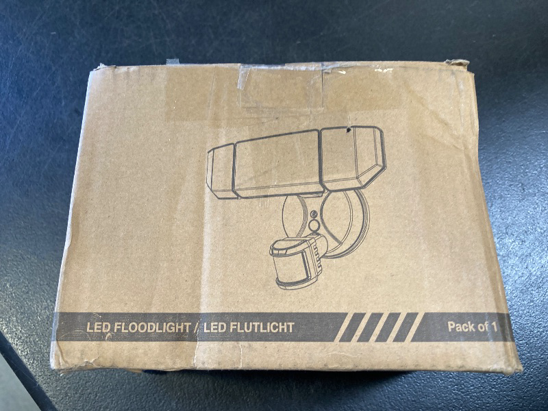 Photo 1 of Abovizo 85W LED Security Lights Motion Sensor Light Outdoor, 8500LM Dusk to Dawn, IP65 Waterproof, 6500K, 3 Head Motion Detected Flood Light, Floodlight for Outside, Garage, Yard, Porch (White)