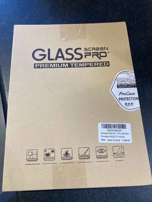 Photo 1 of ProCase 2 Pack Screen Protector for iPad A16 2025 11th/10th 2022 Generation (11-inch/10.9), Tempered Glass Film Guard -Clear