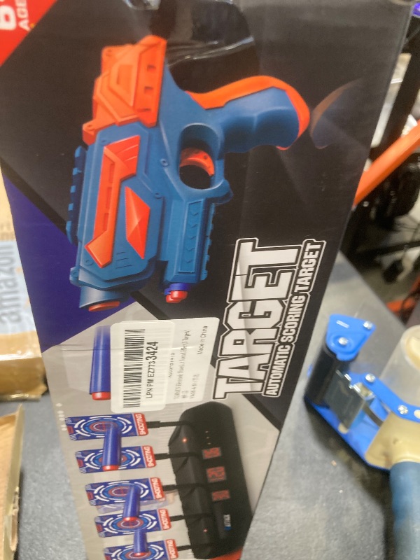 Photo 1 of TORMEN Electronic Shooting Target for Nerf Gun Foam Dart, Digital Scoring Auto Reset Targets with Light Sound Effect(5 Targets