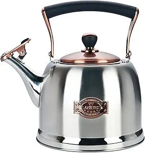 Photo 1 of Tea Kettle Stainless Steel Teapot, Stainless Steel Teakettle for Stove Top with Heat Proof Ergonomic Handle 3.0 Quart
