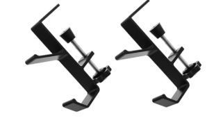 Photo 1 of 2 Pcs Adjustable Mantel Hanger, Garland Stocking Mantel Holders, No Drill Fireplace Garland Hanger for Christmas Decorations
