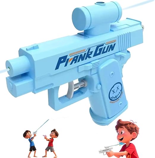 Photo 1 of Prank Two-Way Water Gun, Prank Squirt Gun, Reverse Water Guns, Creative Pranks Battle Waters Guns Fight (Blue)
