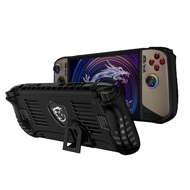 Photo 1 of CDCHGAM Protector Cover Case Compatible with MSI Claw 8 AI+ A2VM,Soft Protective TPU Skin with Kickstand for New MSI Claw 8 AI+-Black
