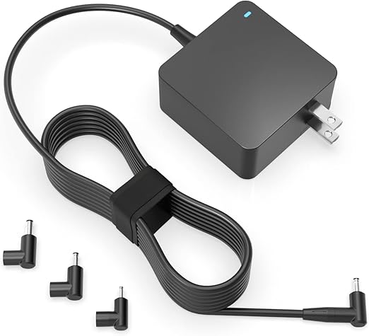 Photo 1 of Superer Laptop Charger for Asus, (UL Safety Certified), Vivobook, Zenbook and More Series, Power Lamp, Extended Cable, Round Connector, 65W, 45W, 33W
