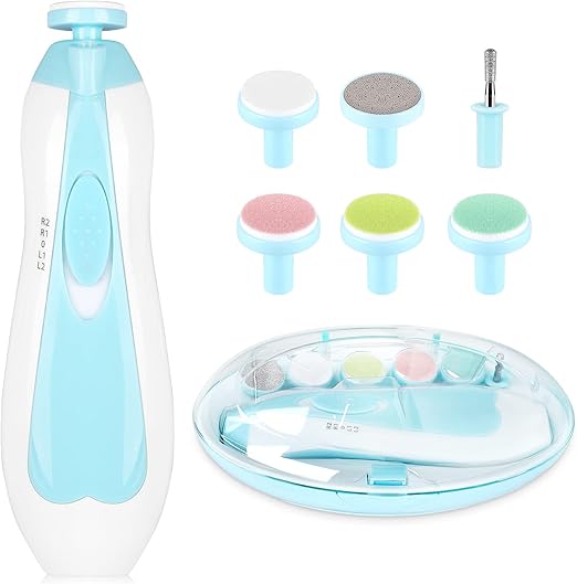 Photo 1 of Baby Nail Trimmer Electric,Baby Nail Clippers, 6 in 1 Baby Nail File,Nail File Baby Grooming Kit Manicure Set for Toddler or Adults

