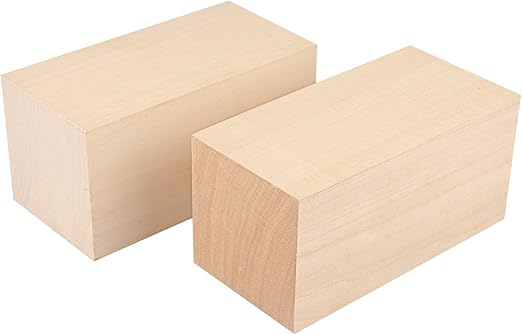 Photo 1 of 2 Pack Basswood Carving Blocks, 6x3x3 Inches Basswood Blocks for Beginner to Advanced Carvers, Ideal for DIY Projects and Gifts, Soft and Smooth, Easy Whittling and Carving