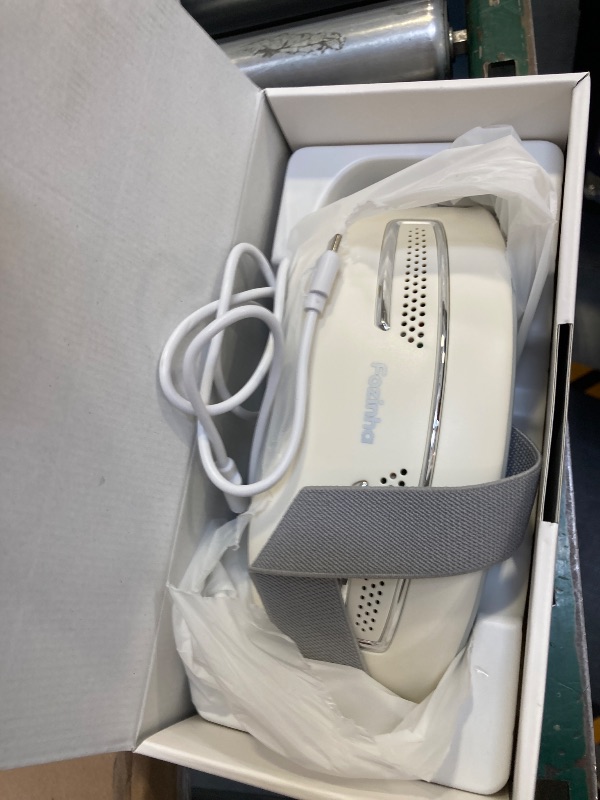 Photo 1 of Fozinha Eye Massager with Heat and Cooling, 12 Vibrators, 4 Massage Modes, 3 Temp Settings, Rechargeable Bluetooth Music, Gifts for Women/Men,Smart Sleep Mask for Relax, Reduce Strain