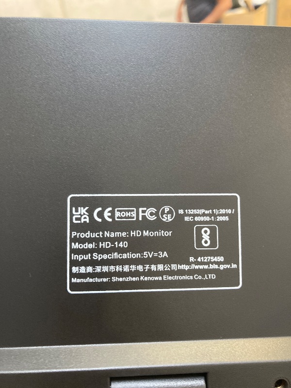 Photo 1 of Lrtzcbi Portable Monitor Touchscreen 14 inch, IPS Touch Screen Monitor 1920x1200 Display with USB C HDMI for Laptop/PC/Phone/Xbox/Switch/PS4/Raspberry pi, Computers Monitors