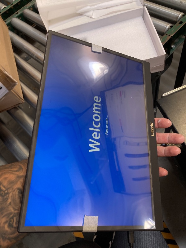 Photo 1 of Lrtzcbi Portable Monitor Touchscreen 14 inch, IPS Touch Screen Monitor 1920x1200 Display with USB C HDMI for Laptop/PC/Phone/Xbox/Switch/PS4/Raspberry pi, Computers Monitors