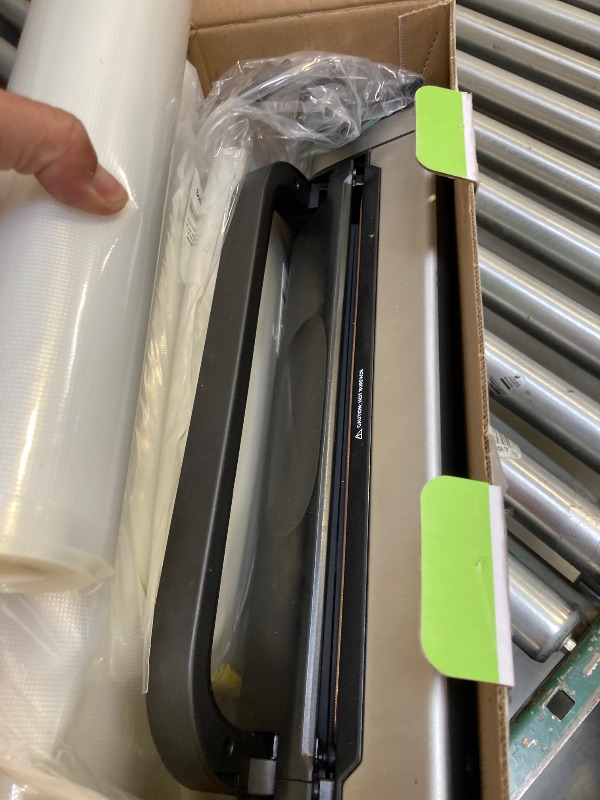 Photo 1 of Bonsenkitchen Vacuum Sealer Machine, Powerful Low-Noise Food Vacuum Sealer for High-Speed Continuous Working, Handle Locked Design, Built-in Cutter, 2 Bag Rolls + 100 PCS Vacuum Bags