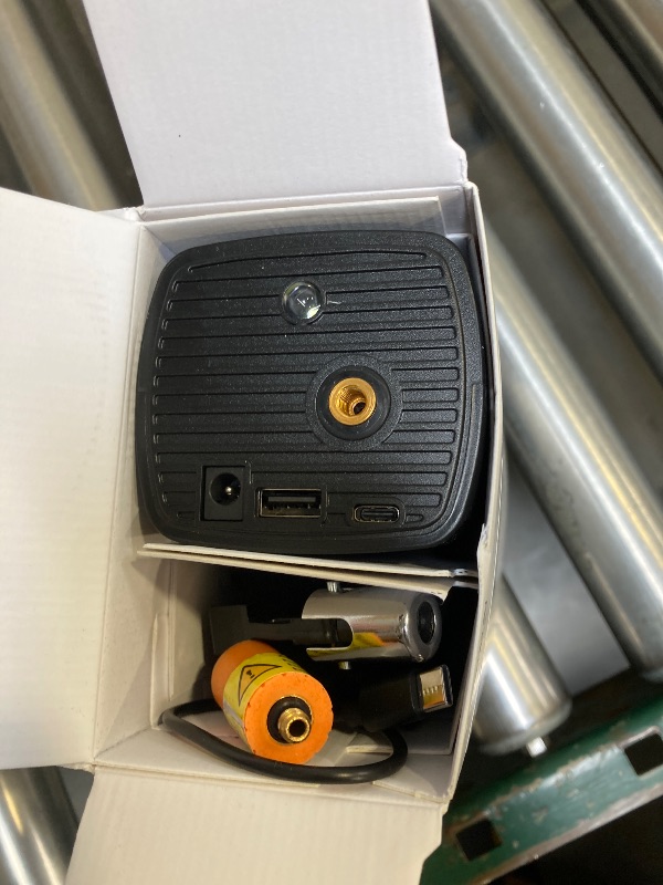 Photo 1 of Tire Inflator Portable Air Compressor, 180PSI Portable Air Compressor with with LED Light, 25000mAh & 3X Faster Inflation Air Pump for Car, Bike, Motorcycle, Ball and more