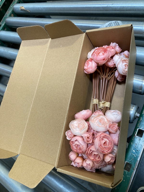 Photo 1 of Floroom Ranunculus Artificial Flowers 18 Pcs Dusty Rose Faux Silk Mini Ranunculus Bulk Fake Wedding Filler Flowers for DIY Bouquets, Centerpieces, Bridal Shower Decorations & Arrangements