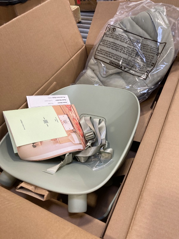 Photo 1 of Lalo The Chair Convertible 3-in-1 High Chair for Babies & Toddlers, Dishwasher Safe Tray, Adjustable Footrest, Sage