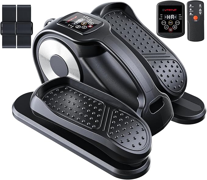 Photo 1 of UTRYUP Under Desk Elliptical Machine, Electric Elliptical Machine While Sitting for Seniors with Remote Control, 12-Speed Adjustable & Quiet Operation, Compact Pedal Exerciser for Home or Office Use