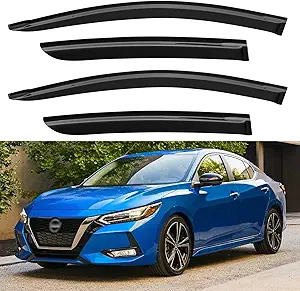 Photo 1 of Window Visors Rain Guards for 2020-2025 Nissan Sentra, Out-Channel Window Vent Wind Deflectors Visors Shades for 20-25 Sentra