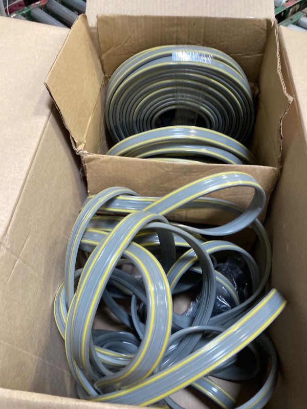 Photo 1 of Hopegiver Sprinkler Soaker Hose 50ft 4-Pack Yard, Sprinkler Hose 200 ft for Lawn Water Saving with Stakes, Drip Irrigation Hoses Garden Watering System(Grey,50ft )
