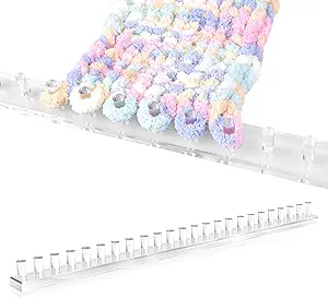 Photo 1 of 47" Acrylic Chunky Blanket Loom DIY Throw Blankets Knitting Loom Installation-Free, No Needles Required, Beginner-Friendly Yarn Craft for Home Decor