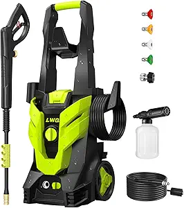 Photo 1 of Pressure Washer, Power Washer with 4 Quick Connect Nozzles, High Pressure Cleaning Machine with Foam Cannon for Cars/Fences/Driveways/Patios/Home Cleaning