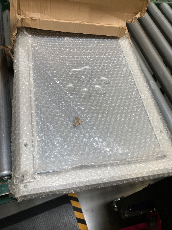 Photo 1 of Petoasis] Heavy Duty Aluminum Dog Door with Lock,3 Flap Insulated Doggie Doors with Installation Manual,Durable and Rust Resistant, Patent: USD1057087S, (Silvery White, Large for Door)
