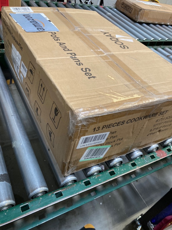 Photo 1 of  Pots and Pans Set, Nonstick Cookware Sets, White Granite Induction Cookware Non Stick Cooking Set with Frying Pans & Saucepans(Non PFOS, PFOA)