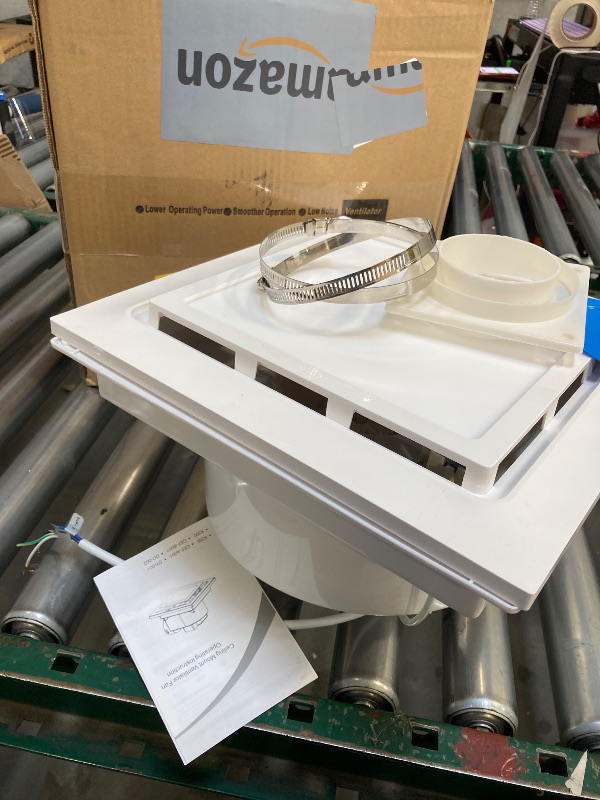 Photo 1 of TOYOUSEA Bathroom Exhaust Fan with Light 12x12 IN Panel, Mounting Opening 11x11 IN 140CFM Ultra Quiet 1.0 Sone Exhaust Fan with 1500lm 6000K Light Ventilation Fan Combo for home, office etc (1-Color)