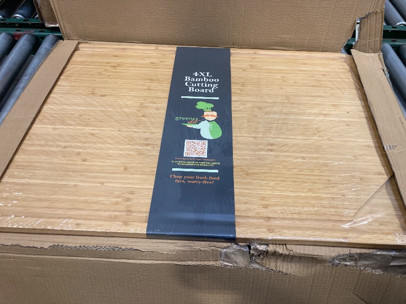 Photo 1 of 4XL Bamboo Butcher Block Cutting Board - Extra Large Cutting Boards for Kitchen 36 x 24 - Wood Countertop 24 x 36 Cutting Board - Single Tone